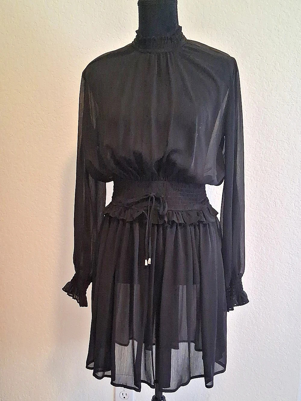 Nanette Lepore Black Mini Dress Like New